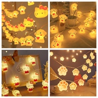 Cinnamoroll String Light Hello Kitty Stuff Atmosphere Room Decor Led Lights Anime Colorful Strip Lamp Kids Halloween Xmas Gift