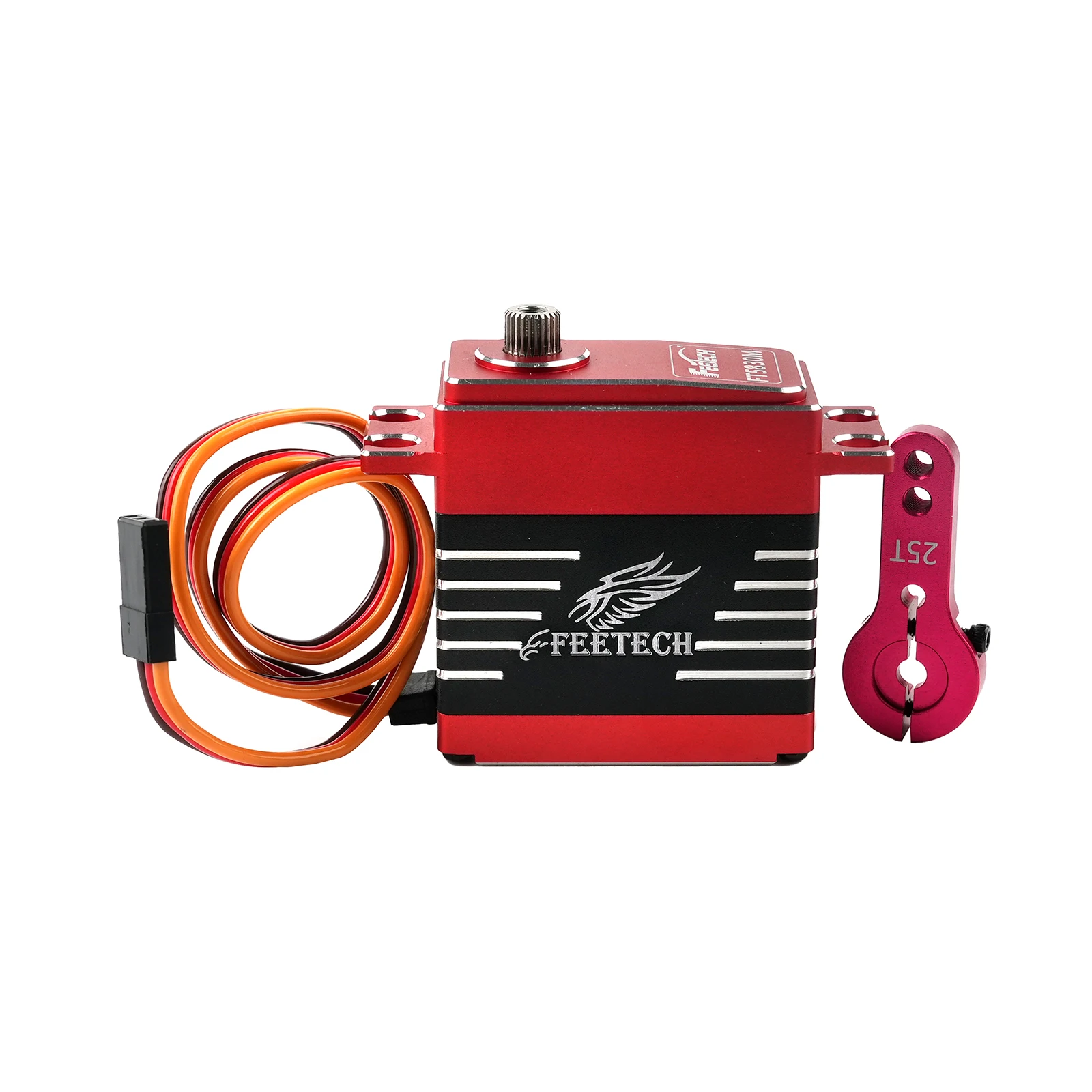 เซอร์โวมอเตอร์ดิจิตอล FT5830M 30 กก.ซม. 180 องศา ความเร็วสูง PWM เกียร์โลหะ พร้อมแขนฮอร์น 25T สำหรับ DIY รถบังคับวิทยุขนาด 1/8 1/10 หุ่นยนต์ รถบรรทุก