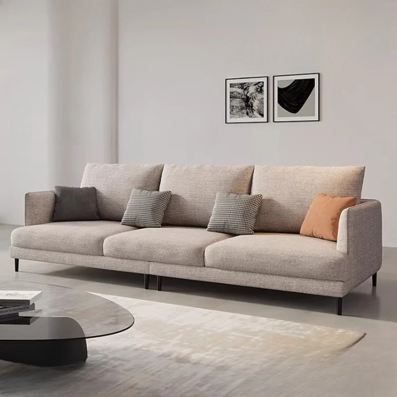 Aesthetic Style Living Room Sofas Vintage Linen Modular Lounges Living Room Sofas Sectional Modern Divano Letto Home Furniture