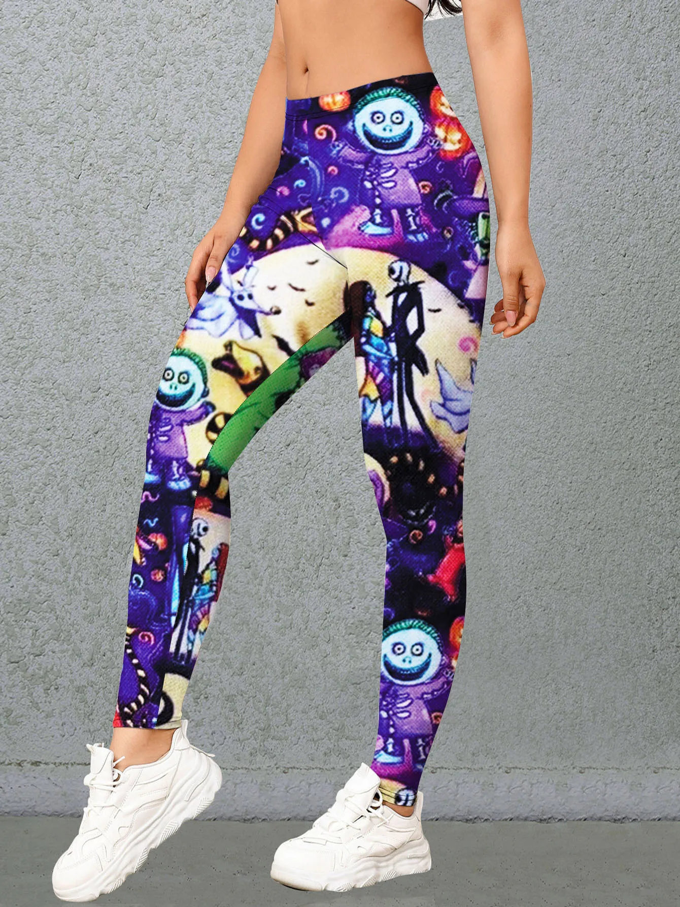 プリント付きドライファブリックパンツ,ゴールドアニルプリントのレディースパンツ,伸縮性のあるハイ,スリム,セクシー,9ポイント,新作コレクション