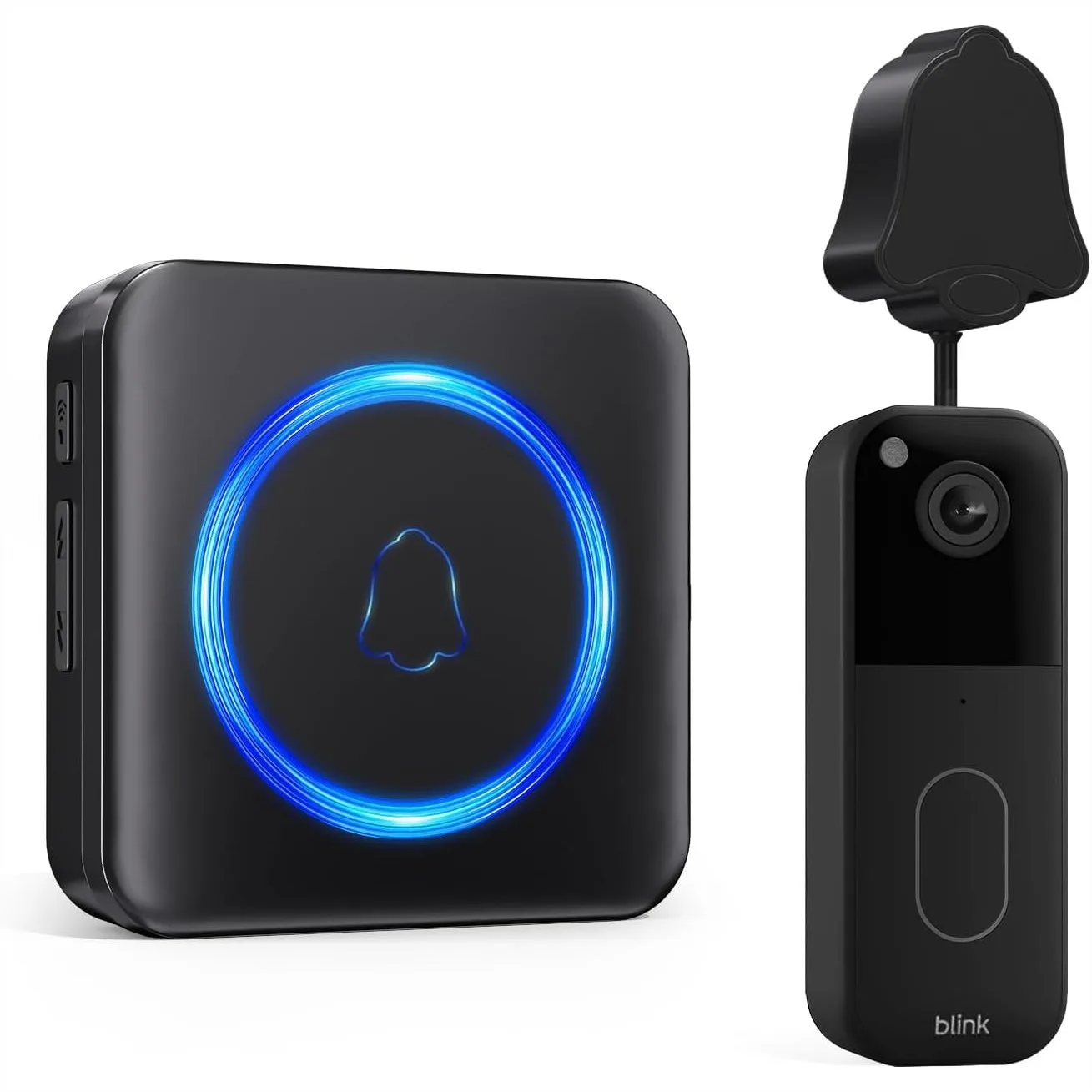 

Wireless Doorbell Chime for Blink Video Doorbell, Plug-in Receiver & Wired Transmitter Kit, 58 Melodies, 5 Volume Levels