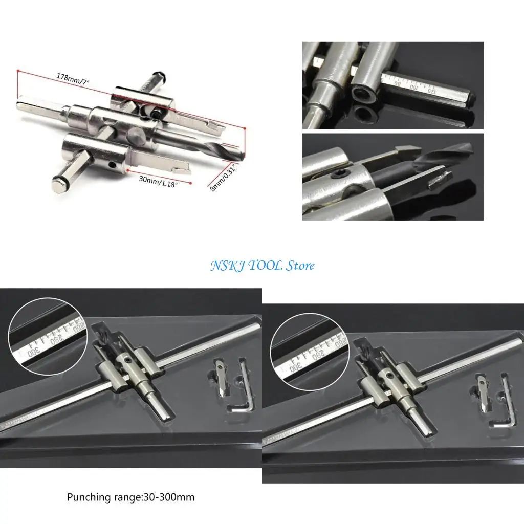 l8rc-artigiani-insegnamento-scolastico-120mm-200mm-300mm-cerchio-in-lega-set-taglierine-per-fori-per-metallo-a-tazza-per
