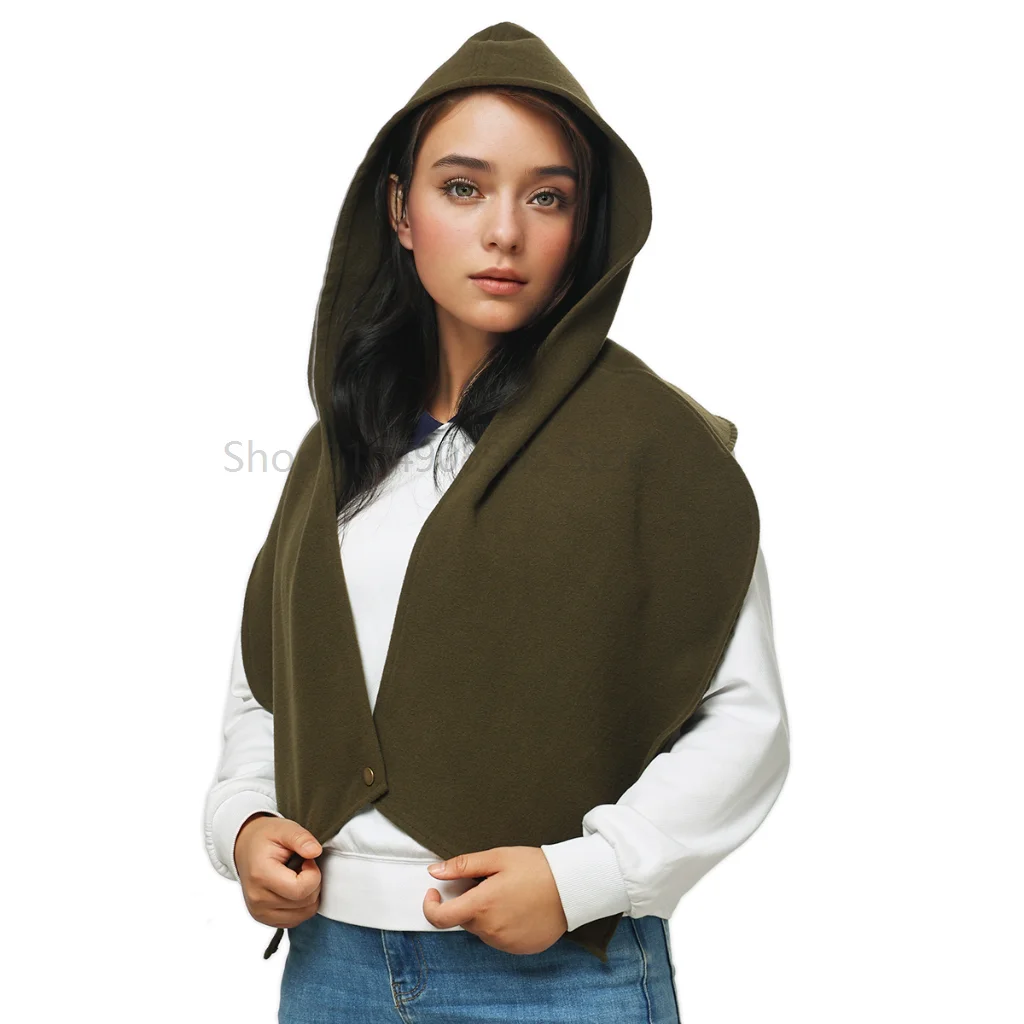 

Women Men Shawl Scarf Cape Hooded Cowl Medieval Cowl Hood Shrug Vintage Goth Costume 2025