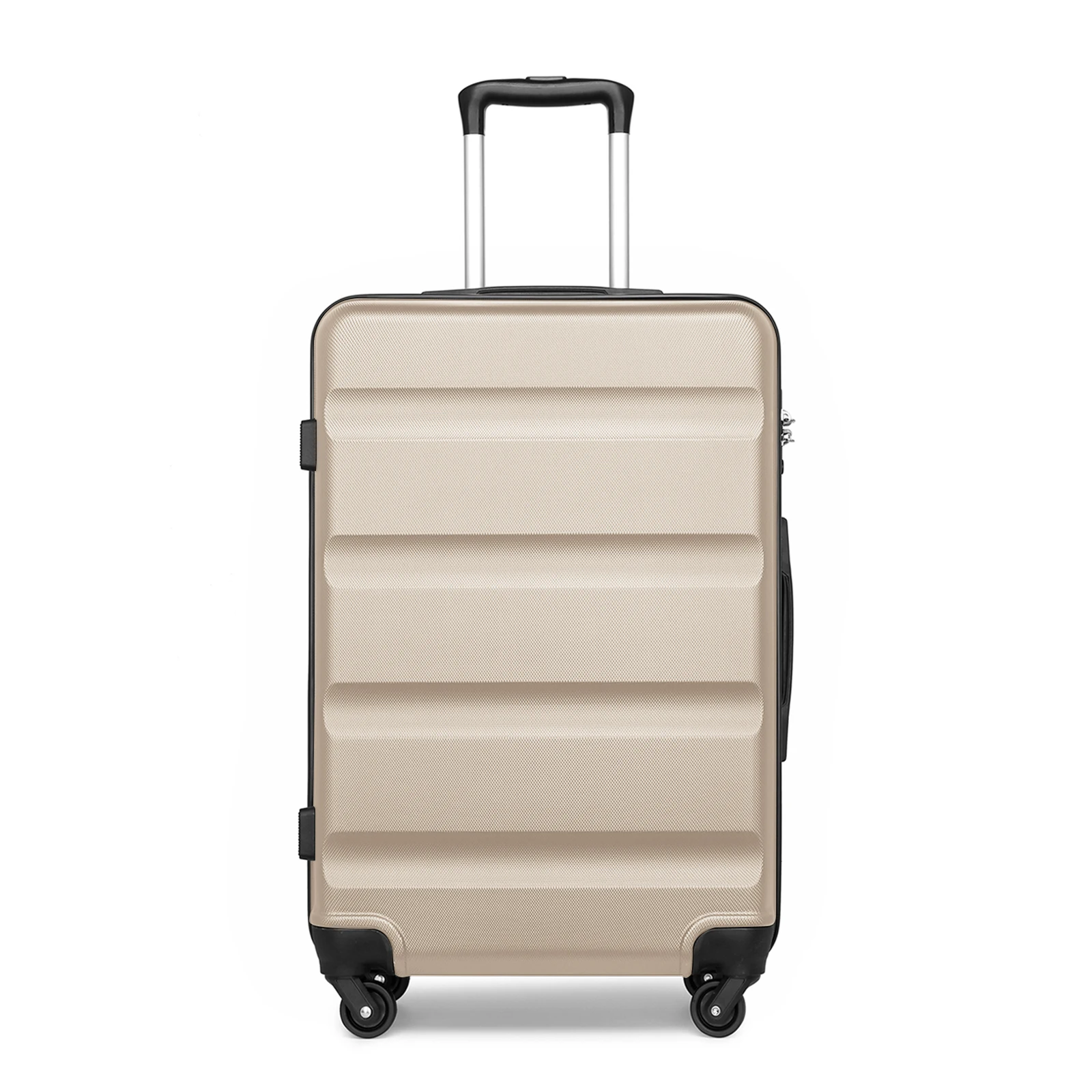 KONO Hartschalenkoffer mit 4 Spinner-Rädern und Zahlenkombinationsschloss, leichter Reisekoffer, Handgepäck, 55/66/75 cm