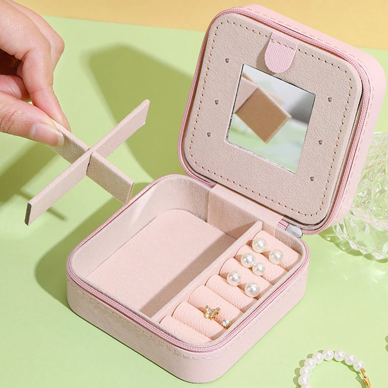 

Mirror Jewelry Organizer Pouch - Multi-Layer Earring Necklace Storage Bag (Wholesale Bulk Order)