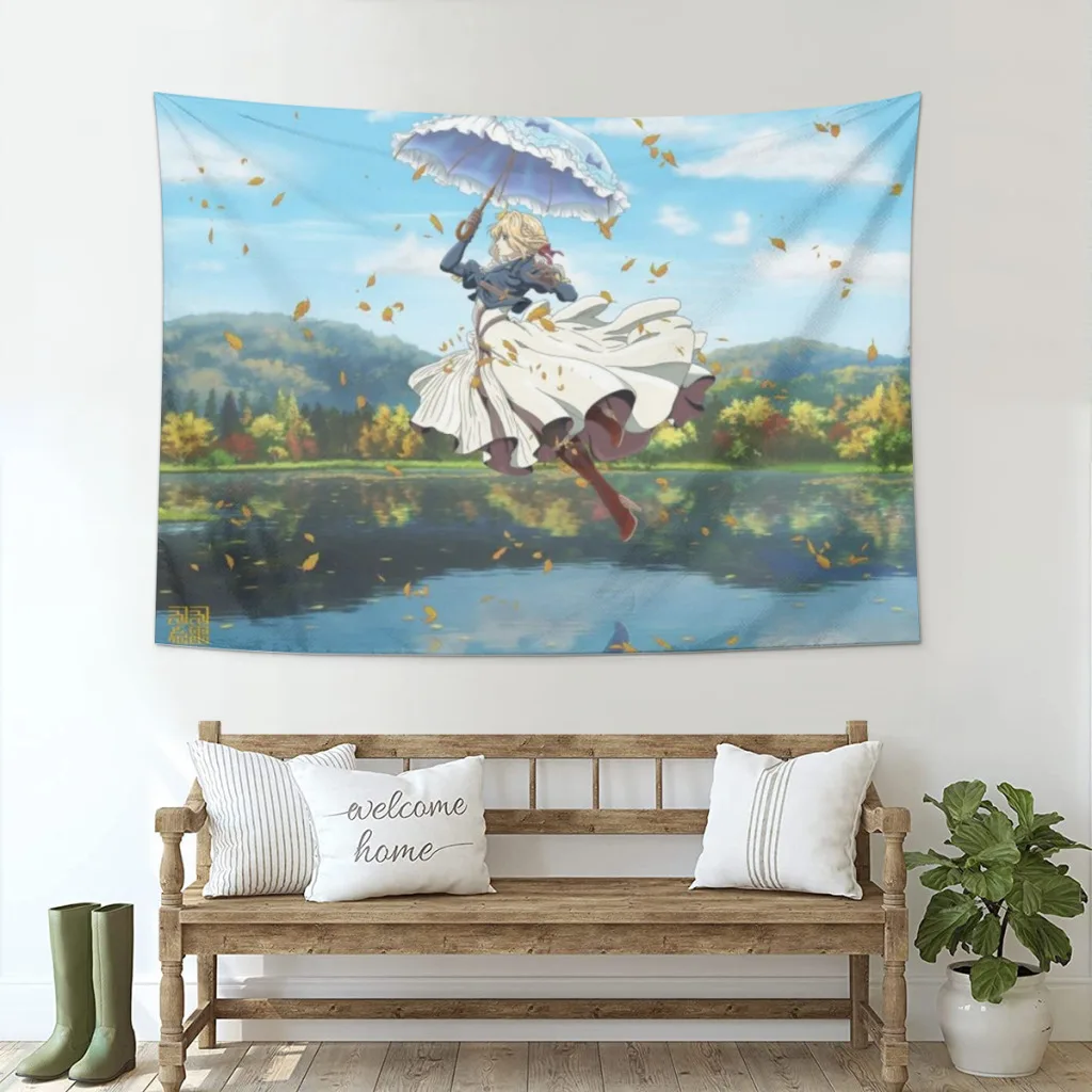 

Violet Evergarden Tapestries Room Decoration Items Home Décor Bedroom Wall Decorating Cloth