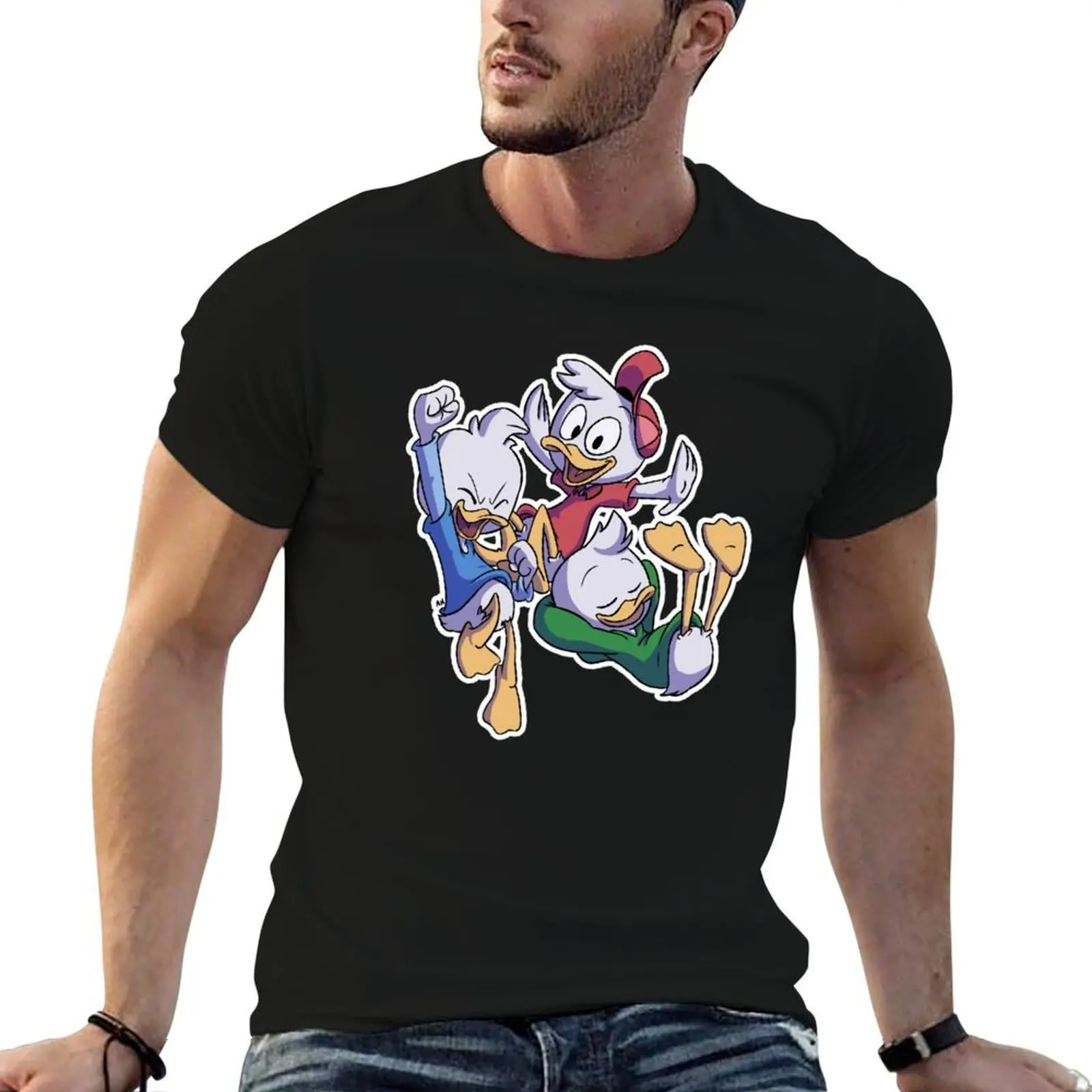 

Huey Dewey and Louie T-Shirt t shirts cotton 100% t shirt for man T-Shirt