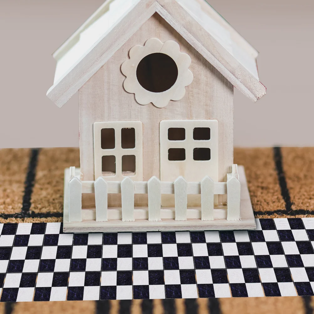 

36 Pcs Simulated Wooden Floor Mini Furniture Miniature Flooring Dolls House Ceramic Tile