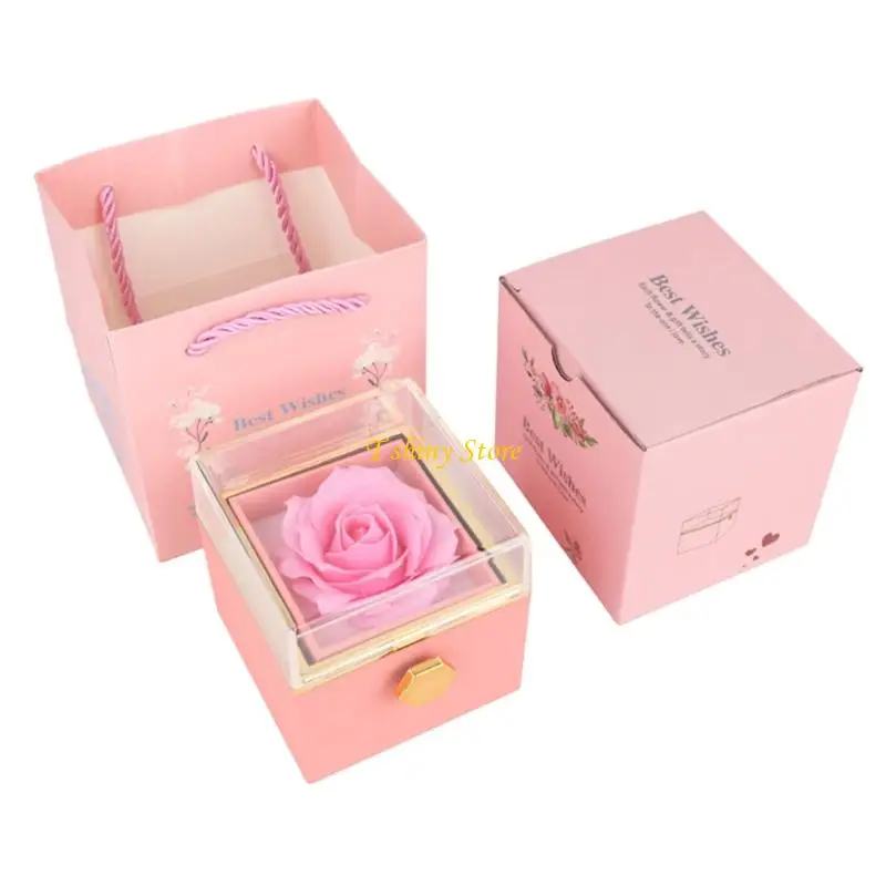 

N58F Portable Acrylic Jewelry Box for Travel Sturdy Construction Safe Jewelry Storage Organization