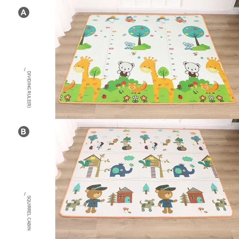 طفل تلعب حصيرة لعب للأطفال سلامة البساط Playmat تطوير حصيرة غرفة الطفل الزحف وسادة السجاد 5 أحجام 2 سمك للاختيار #3