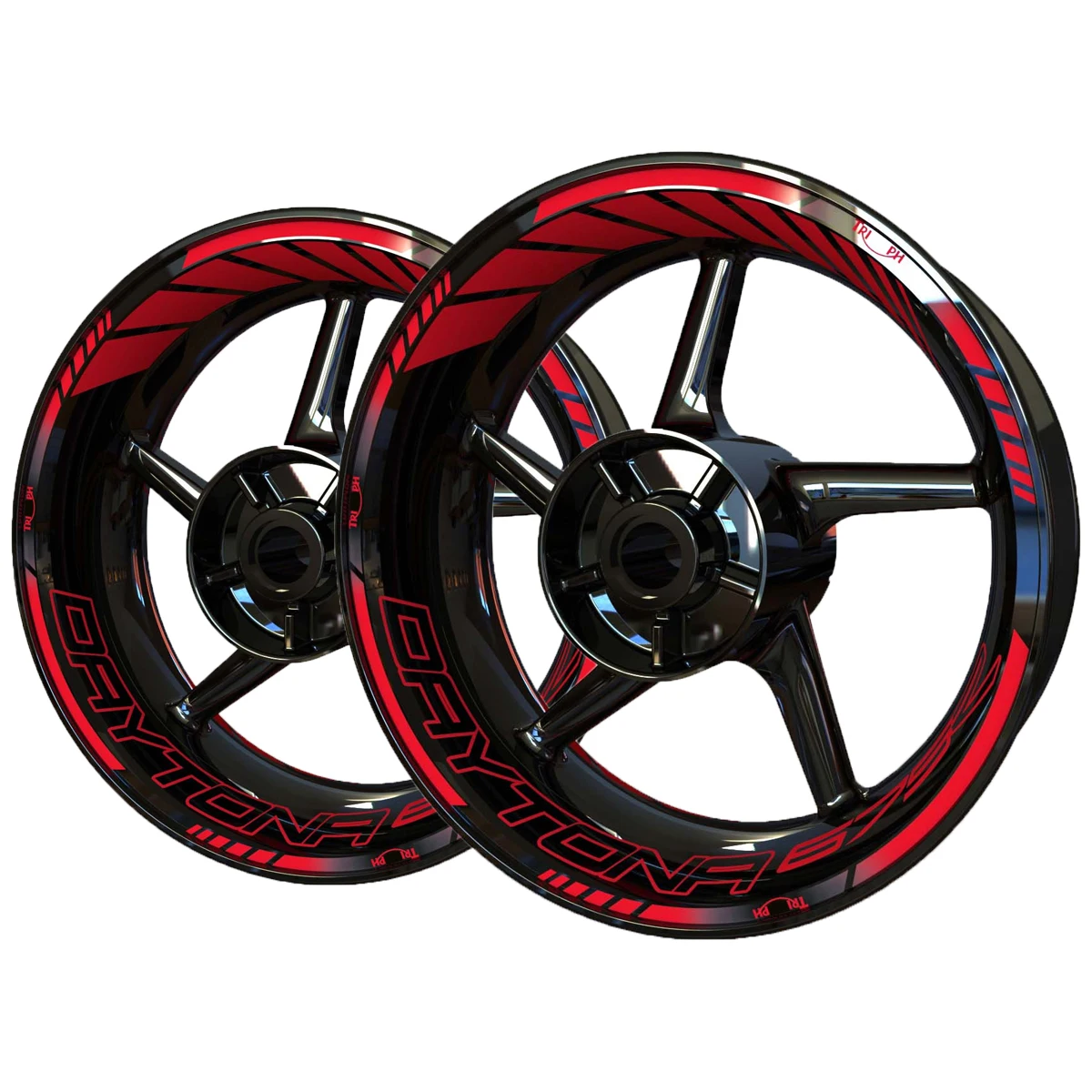 For 675 Daytona Wheel Sticker Decal Logo Kit Rim Tyre Set