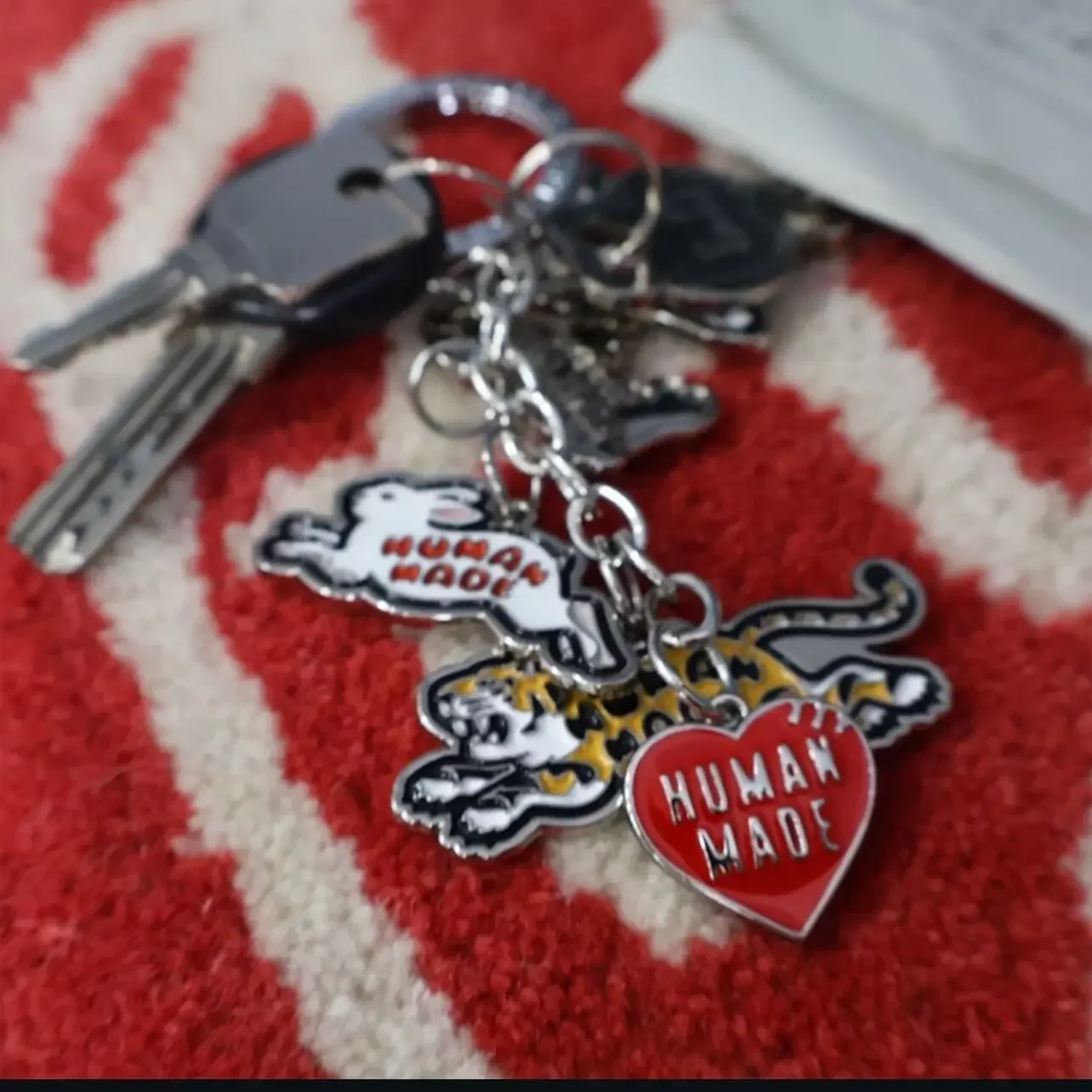 2026 Human Made Tiger Keychain Seoul Limited Cute Plush Bag Charm Keyring Streetwear
