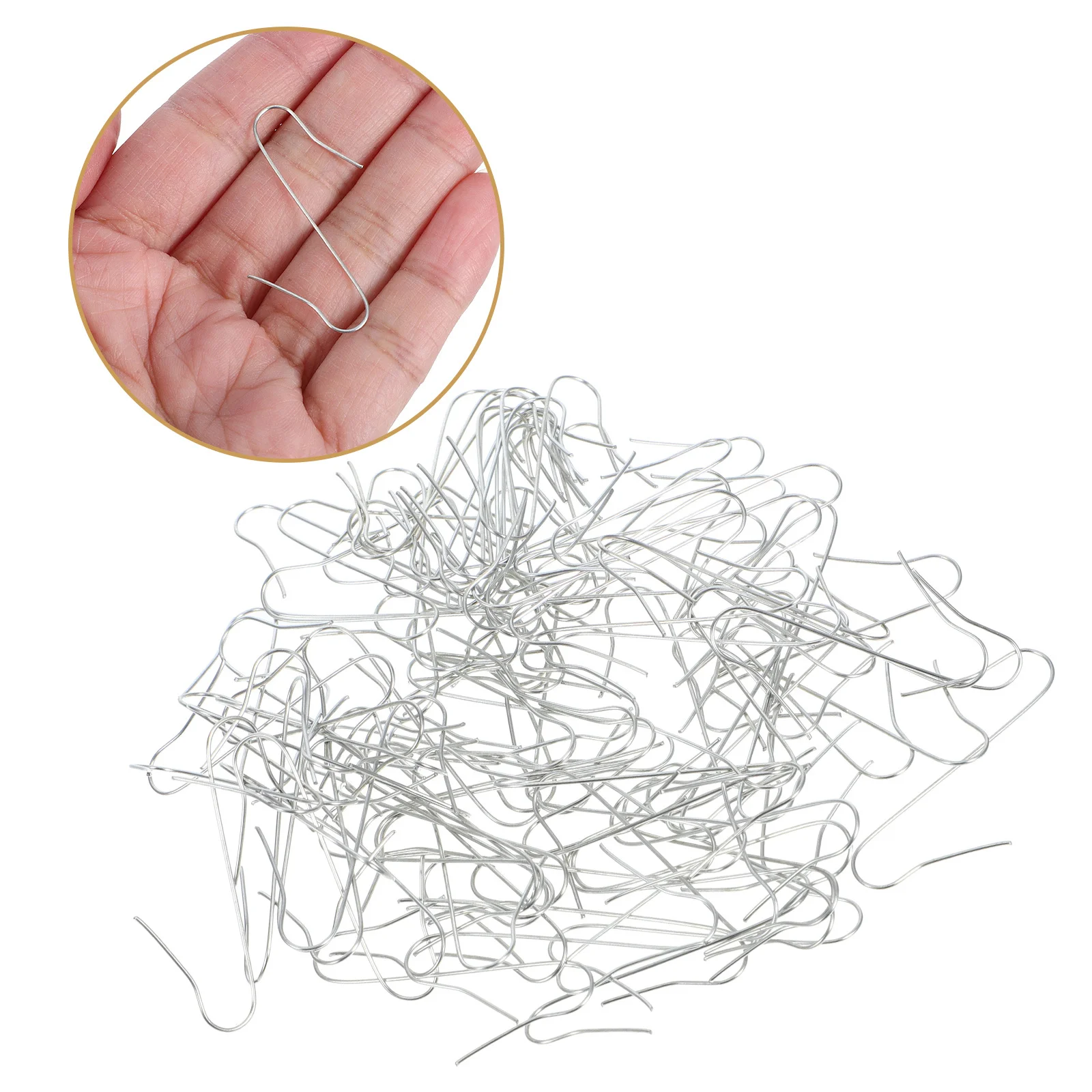 

100Pcs Iron Christmas Tree Ornament Hooks S Shaped Hanging Hooks Mini Secure Ornament Hangers for Holiday Party Decoration