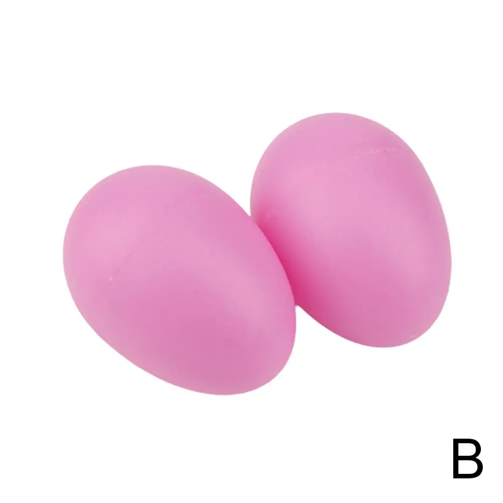 2 Pcs Egg Shakers Musical Instruments Percussion Egg For Kids Toys Plastic Easter Egg Shaker For Education Musical Learning V8q2