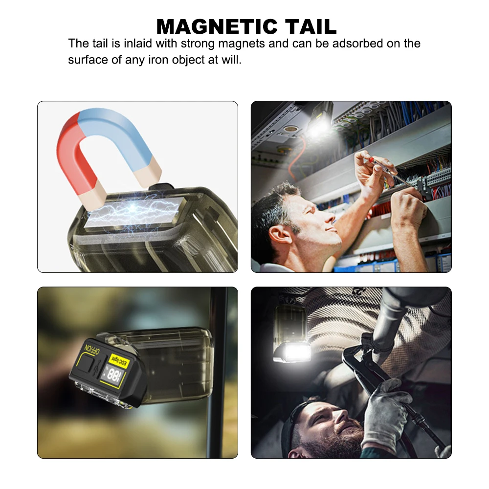 Amafnire X3 EDC Mini Flashlight Adjustable Keychain LED Light  6 light modes Mini Torch Built-in battery Ultra Bright Lamp