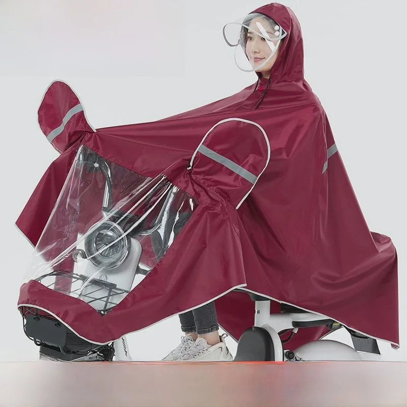 

Trendy Large Sve Raincoat Cycling Hiking Bicycle Riding plus Size Raincoat Bicycle Waterproof Breathable PVC Rain...