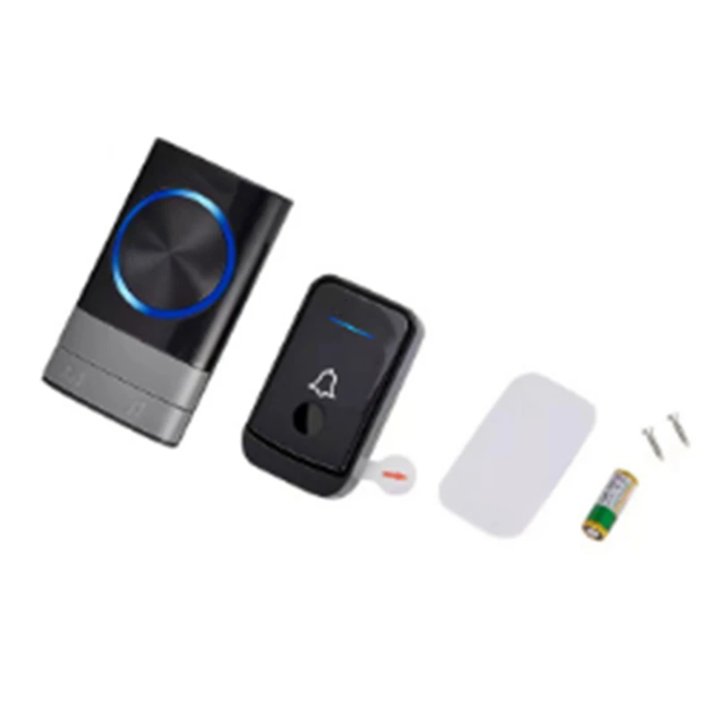 AIAI Wireless Doorbell Wireless Digital Music Doorbell Home Sensor Remote Control Pager Intelligent Doorbell US Plug