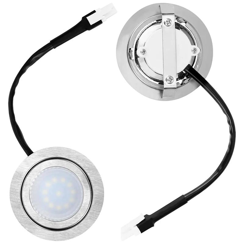 Bombillas para campana extractora de piezas, reemplazo de luz LED de acero inoxidable, empotrada, para cocina, 2 unidades