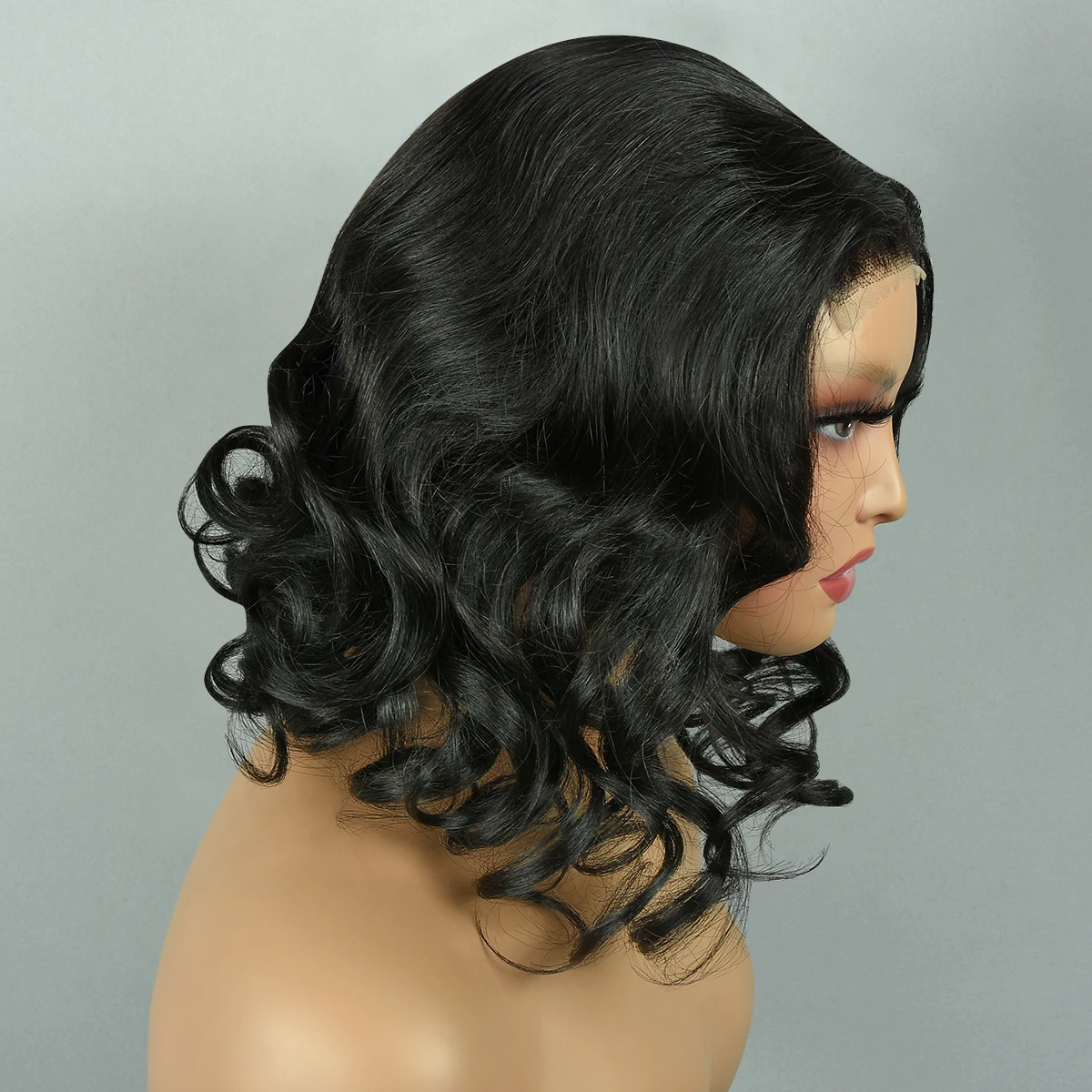 Miss Rola Body Wave 4X4 BOB Wigs Lace Closure Human Hair Wigs Remy 4x4 Lace Closure BOB Wigs For Woman Pre Plucked 8-14 Inch