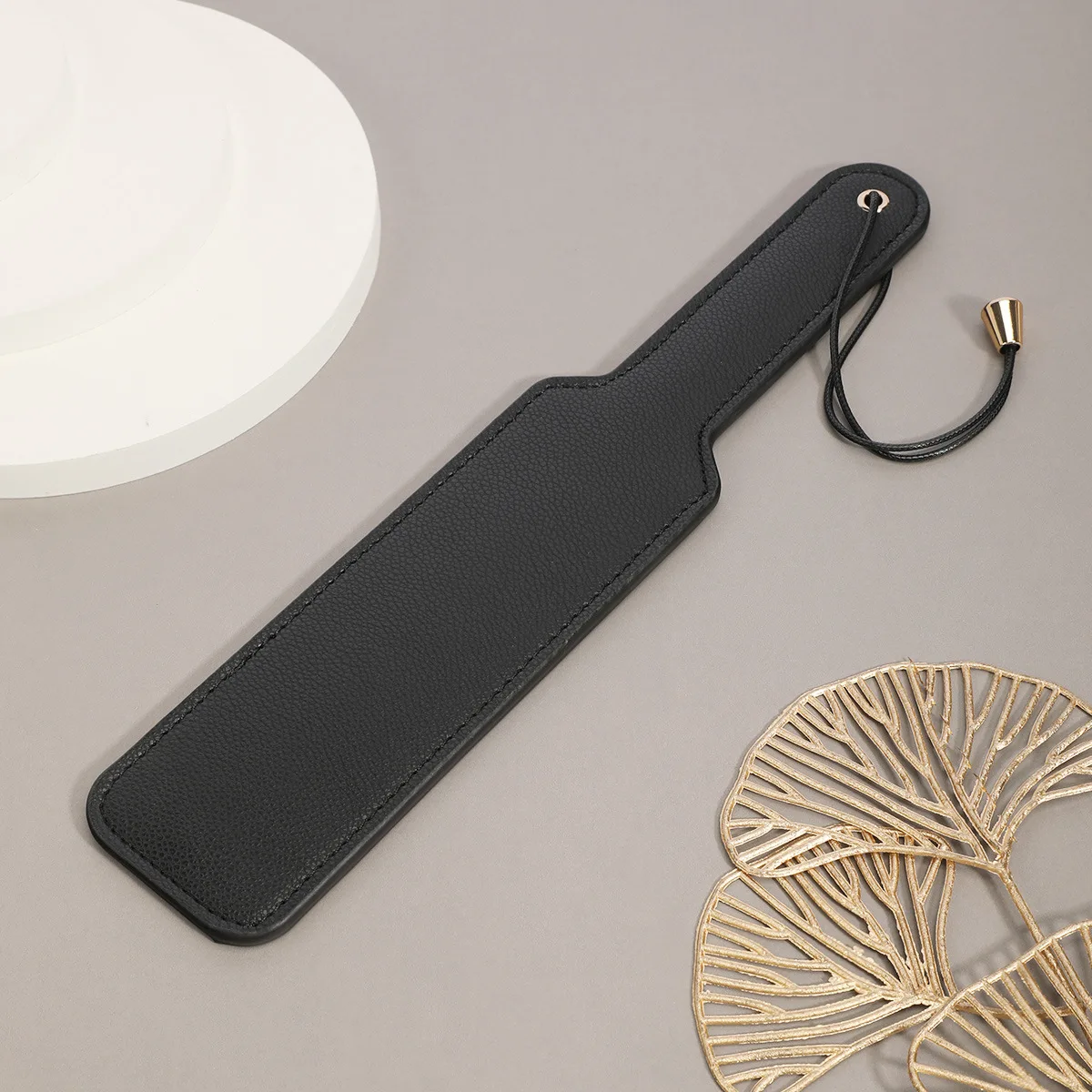 32 سنتيمتر بولي Leather الجلود مجداف ، ركوب المحاصيل فلوجر الحصان الخفافيش المسامير الجلود الردف مجداف سوط لتدريب الحصان