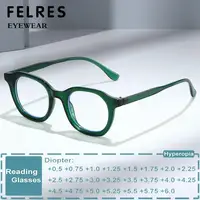 Gafas de lectura ovaladas elegantes para hombres y mujeres, anteojos ópticos antiluz azul, montura verde, gafas graduadas para presbicia