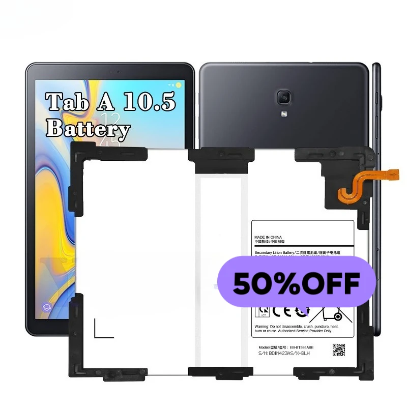 EB-BT595ABE for Samsung Tab A 10.5/SM-T590/SM-T595 Tablet Battery High Quality High Capacity  Replacement Bateria Grade A Cell