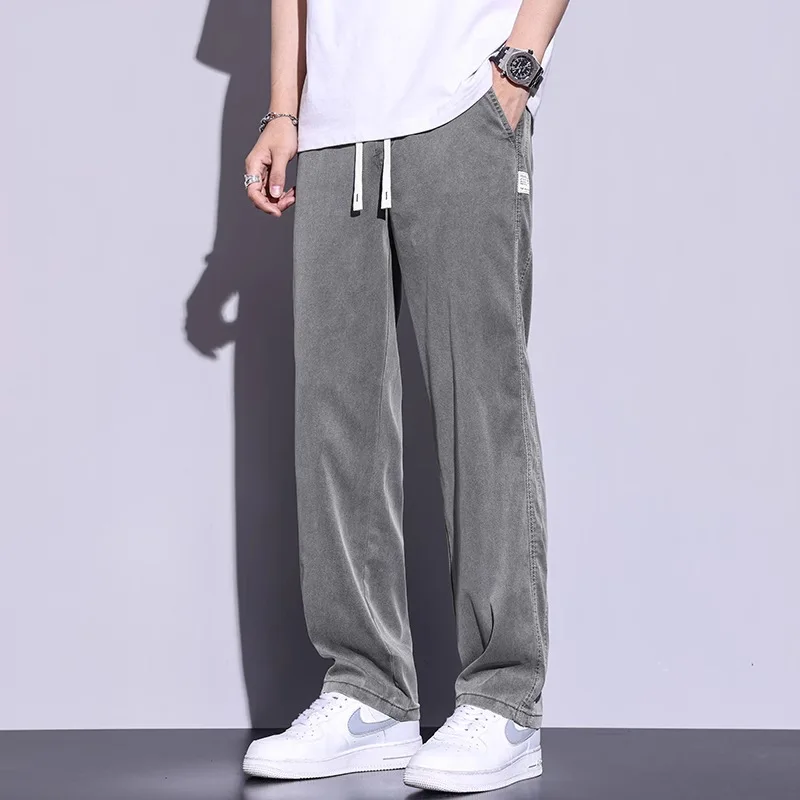 

GIOIOMen's Casual Pants，Spring Summer New Ultra-thin Tencel Lyocell Loose Straight Casual Pants，Fashion Men's Pants