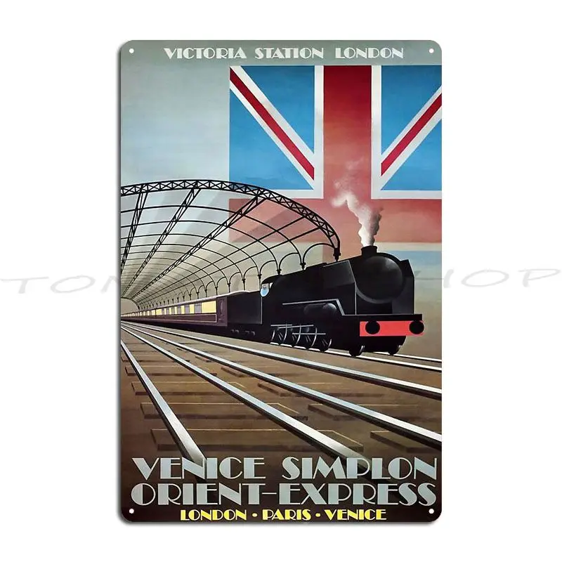London Paris Venice Vintage Travel Metal Sign Classic Living Room Cinema Club Iron Tin Sign Poster