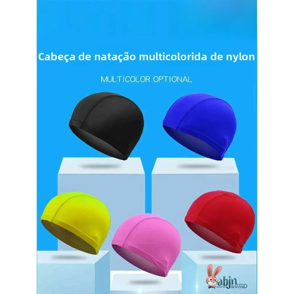 touca-de-natacao-infantil-espessada-chapeu-de-tecido-respiravel-masculino-feminino-universal-alta-elasticidade-conforta