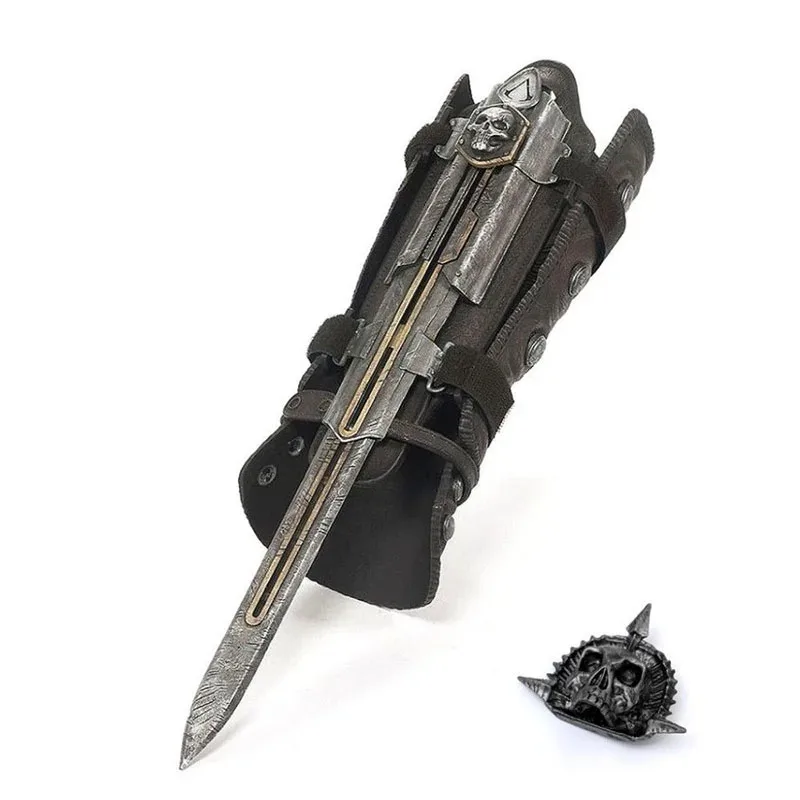 Creed hoja oculta manga espada figura hoja oculta Edward armas mangas espadas puede la eyección Cosplay modelo Juguetes