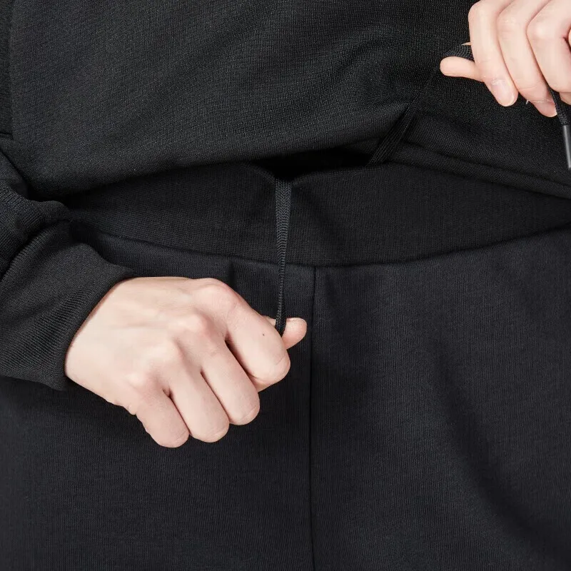 Adidas Men's Black Track Pants Elastic Waistband Cuffed Ankles for Sports and Casual Wear