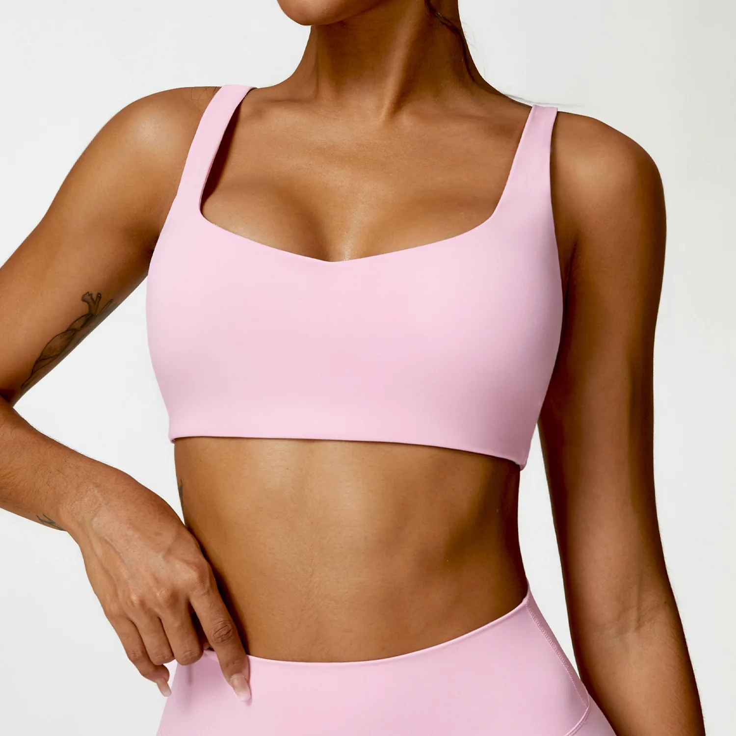 2026 Sports Bra Women Fitness Bra Halter Sports Underwear Naked Feel Sexy Yoga Gym Push Up Workout Bra Padded Bralette Bathsuit