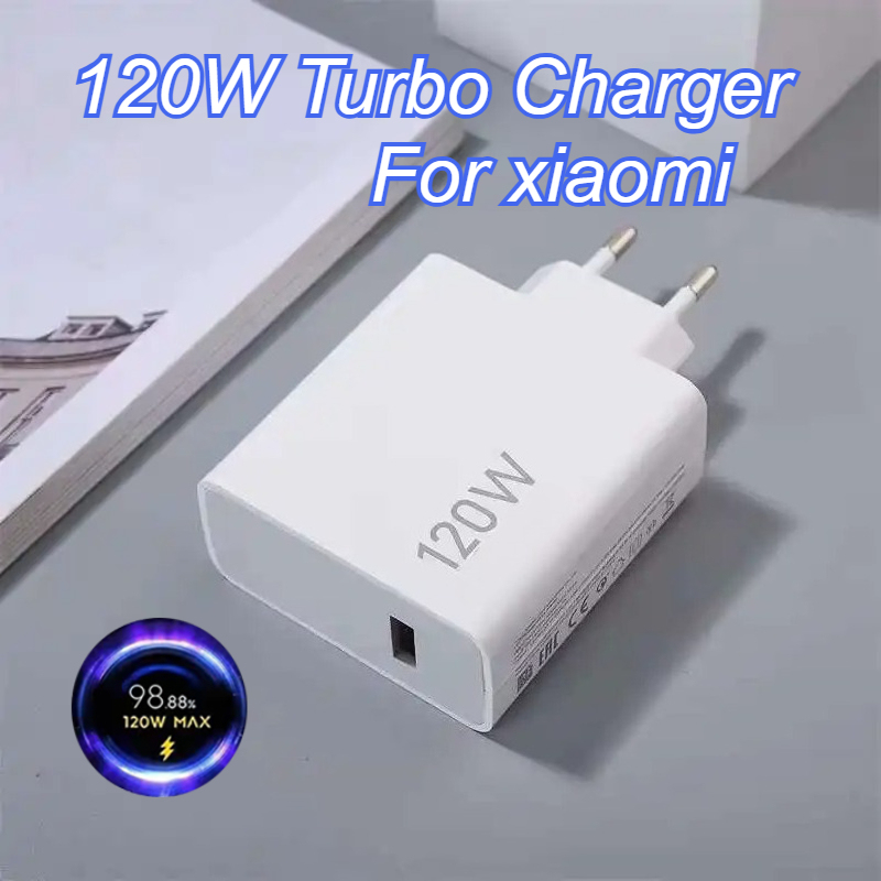 120W Turbo Charger For Xiaomi 6A Usb Cable For Mi 15 13 12 11 Pro X5 X4 RedMi BlackShark EU/US Fast Turbo Charge Power Adapter