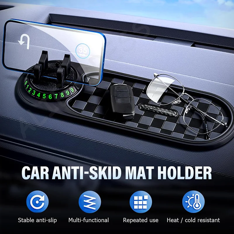 

Comprehensive Anti-Slip Car Mat for Devices and Accessories with Parking Number