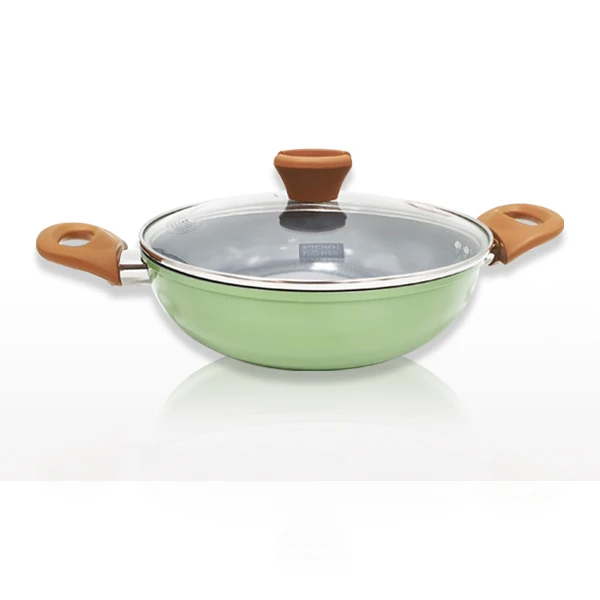 24cm Hot Water Pot for Kin flower green veil induction hot pot