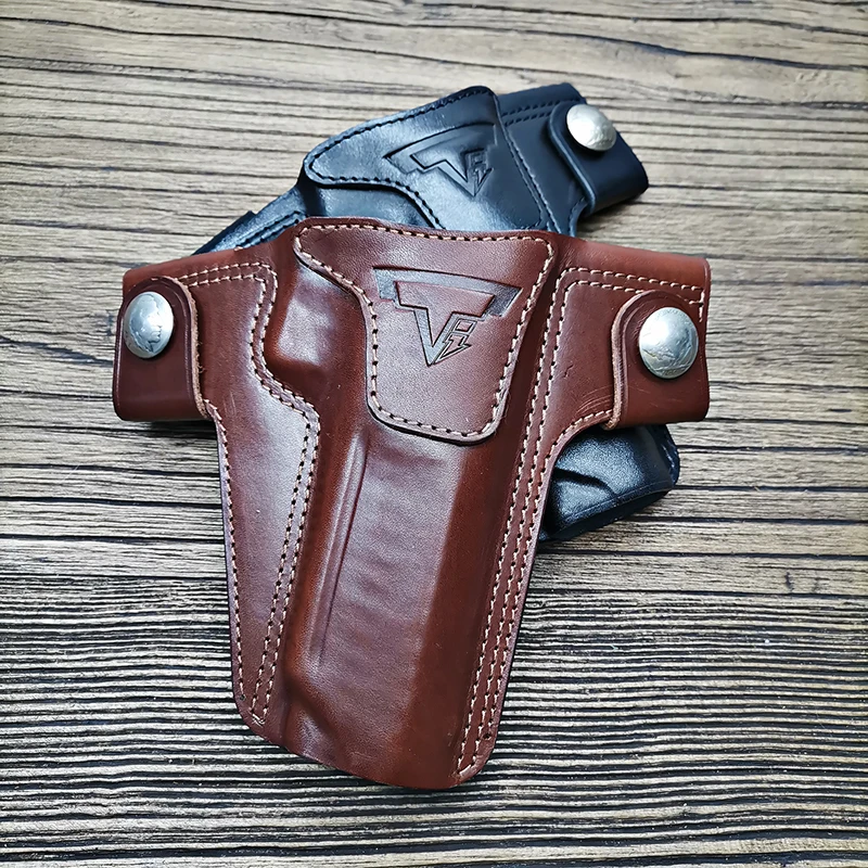 

Genuine Leather 1911 Gun Holster Paintball 2011 Pistol Holster Hunting Magazine Protective Accessory
