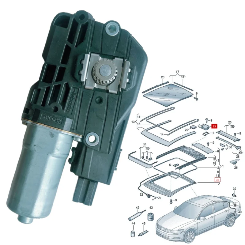

3G5877795 NEW Sunroof motor Applicable to Passat/Variant/Santana Sunroof lifting motor 3G5877795 2015-2024