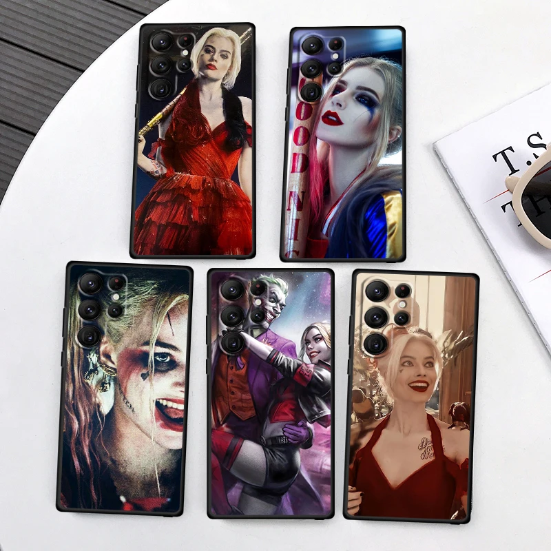 

The J-Jokers H-Harleens Quinzels For Samsung Galaxy S24 S23 S22 S21 S20 FE S10 S10E Plus Ultra Pro Lite 5G Black Funda
