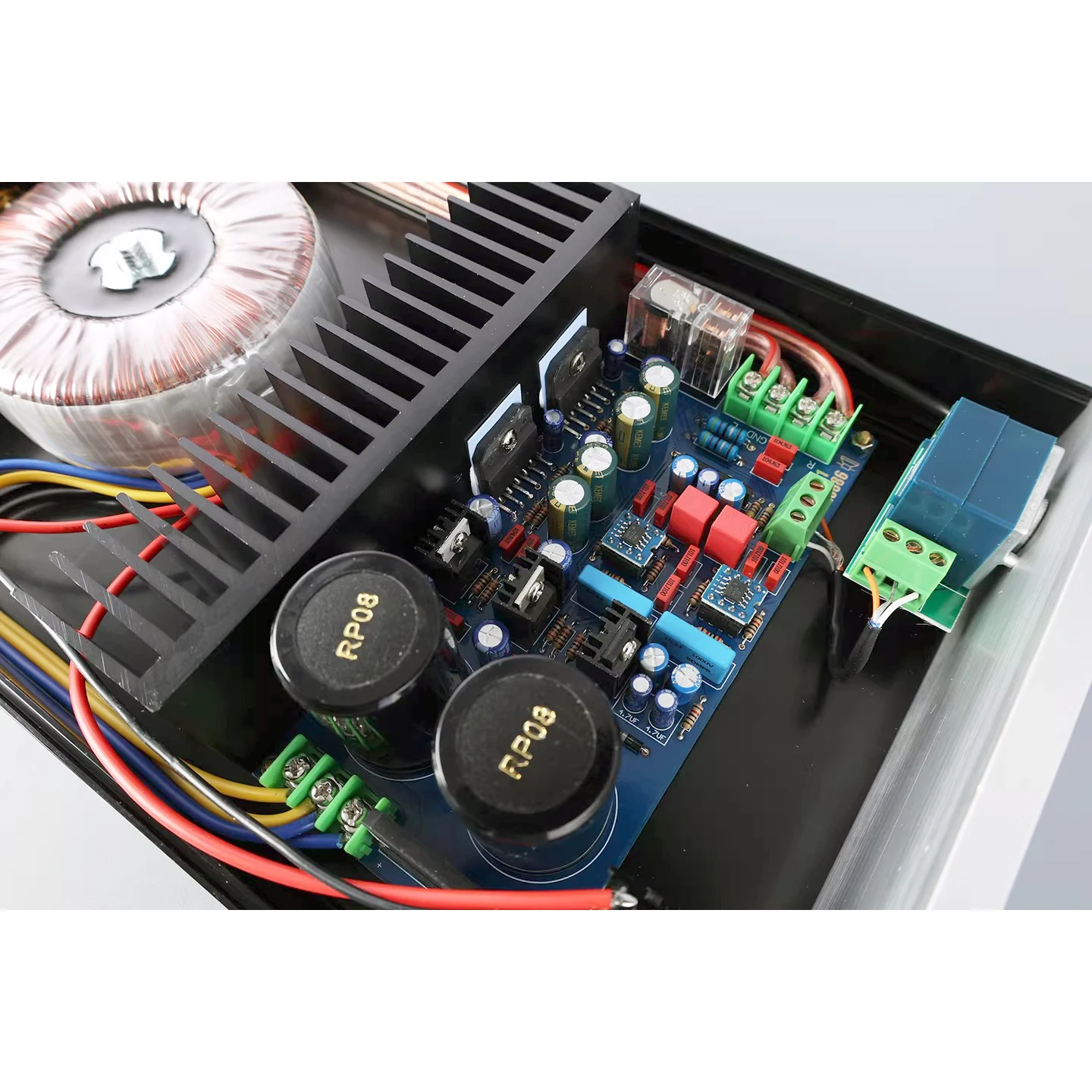 Bluetooth 5.0 LM1875 LM3886 HiFi Audio Amplifier For Home Theater Speaker System with 60W UPC1237 Horn Overload Protection