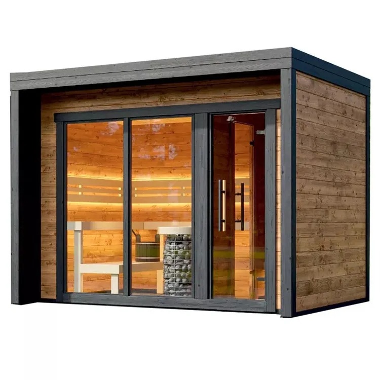 Canadian sauna wood solid wood sauna large outdoor traditional steam sauna