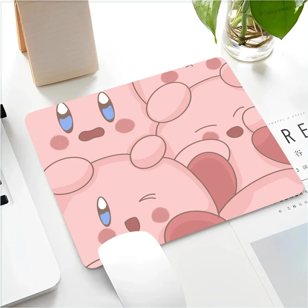 Cartoon Stars K-Kirby Mousepad Small LockEdge Mouse Pad For Gamers Computer Desk Pad Anti-slip Rubber