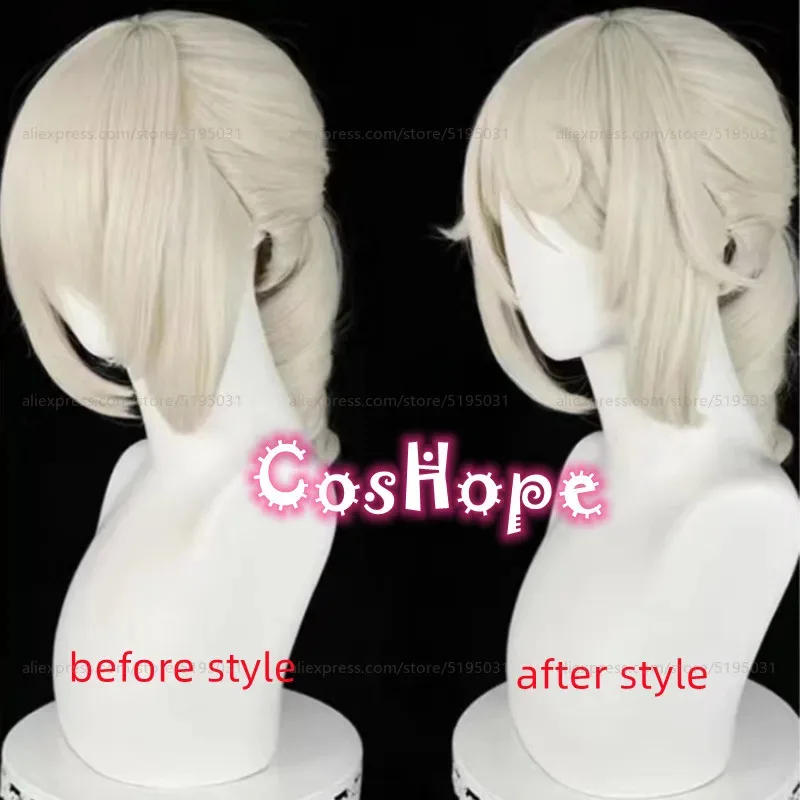 2025 12 Pintor Edgar Valden 40 cm de comprimento Creme-colorido Anime Cosplay Perucas Peruca sintética resistente ao calor