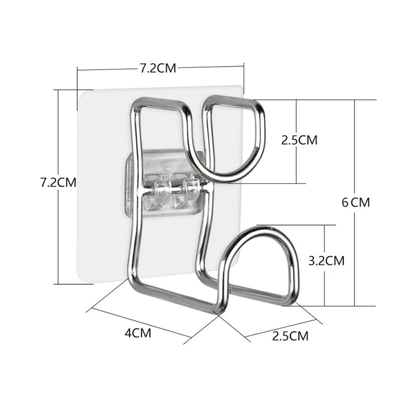Punch-Free Sticky Hook Bathroom Kitchen Traceless Washbasin Storage Hooks Save Space Organizer Wall Mount Hook Adhesive Hooks