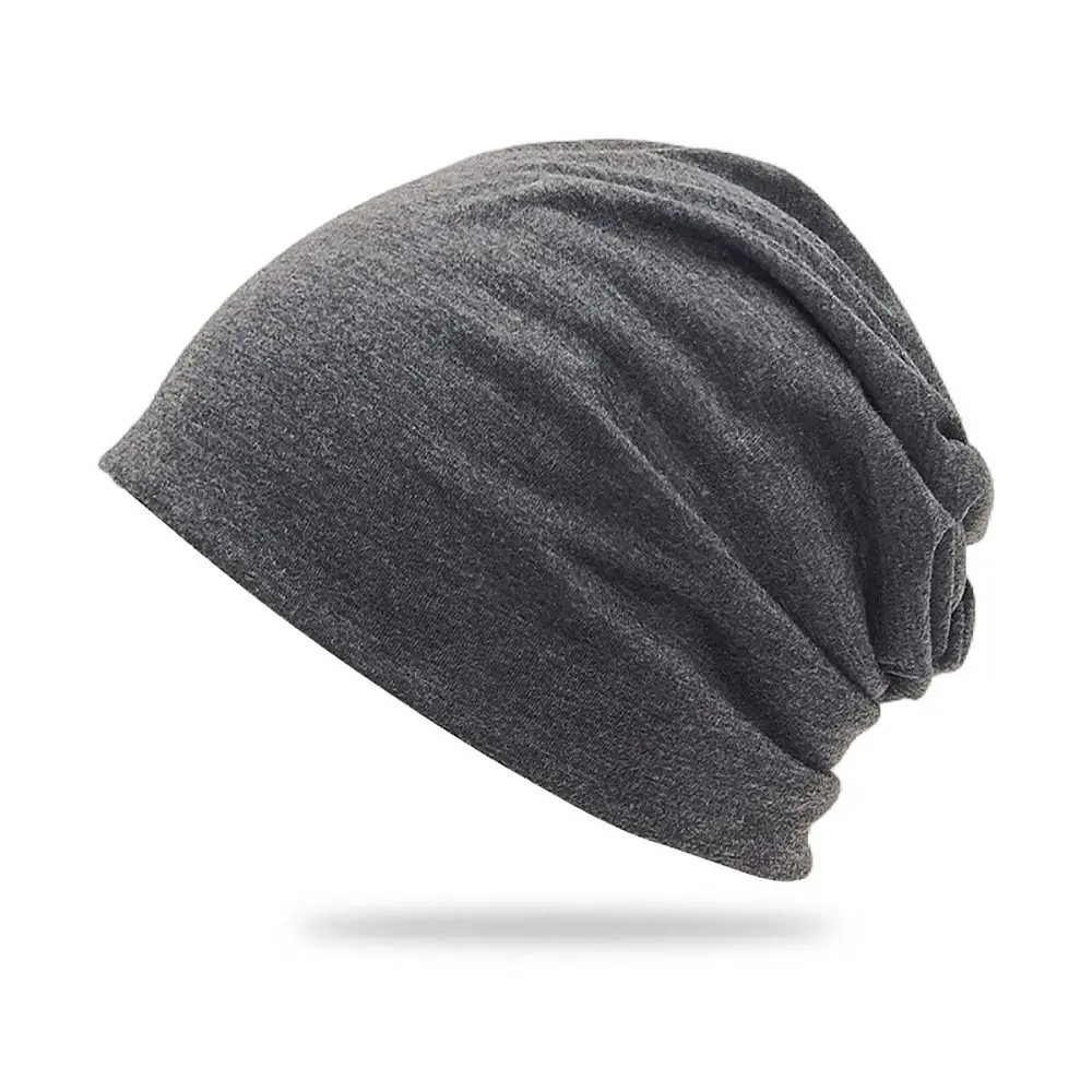Fashion Polyester Winter Beanie Hat Brimless Elastic Stretch Fit Hats Winter Warm Outdoor Caps Skiing