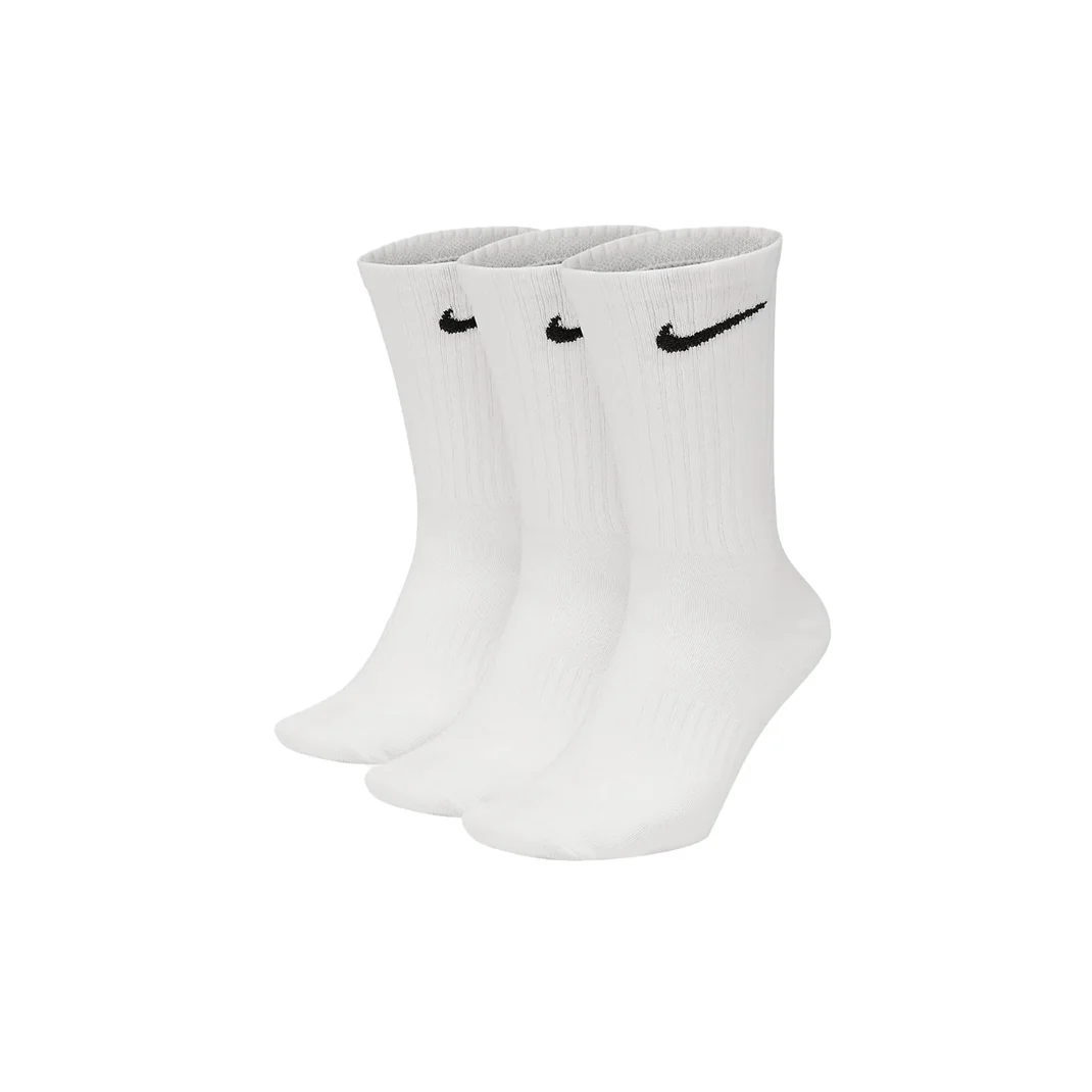 NIKE Calcetines de entrenamiento unisex ligeros y de secado rápido 3 pares Calcetines de soporte de otoño Cómodos y suaves