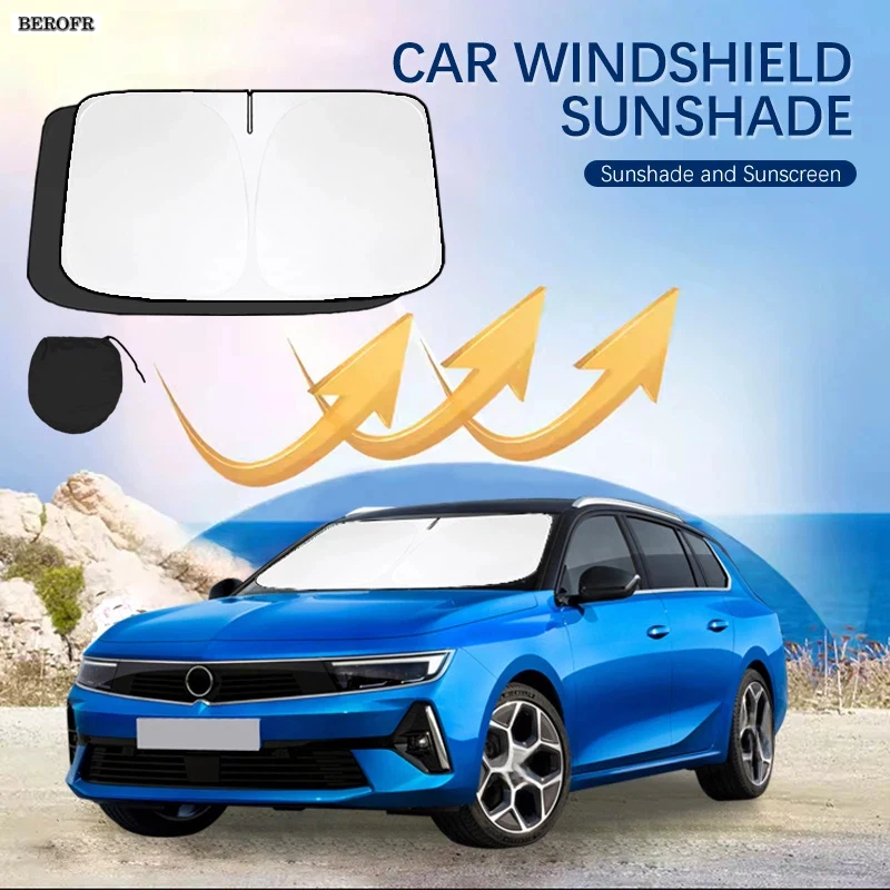 

Car Windshield Sun Shade Covers Front Window Sunscreen UV Parasol For Opel OTC Vauxhall Summer Car Accessories