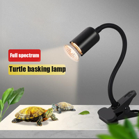 220V Turtle Basking Lamp With 25\\50\\75W UVA+UVB Full Spectrum Sun Lamp Bulb For Tortoise Calcium Supplement Pet Box Lighting