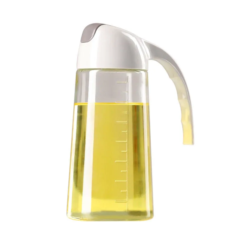 Household glass oil pot does not hang oil, does not leak oil and pours oil bottle