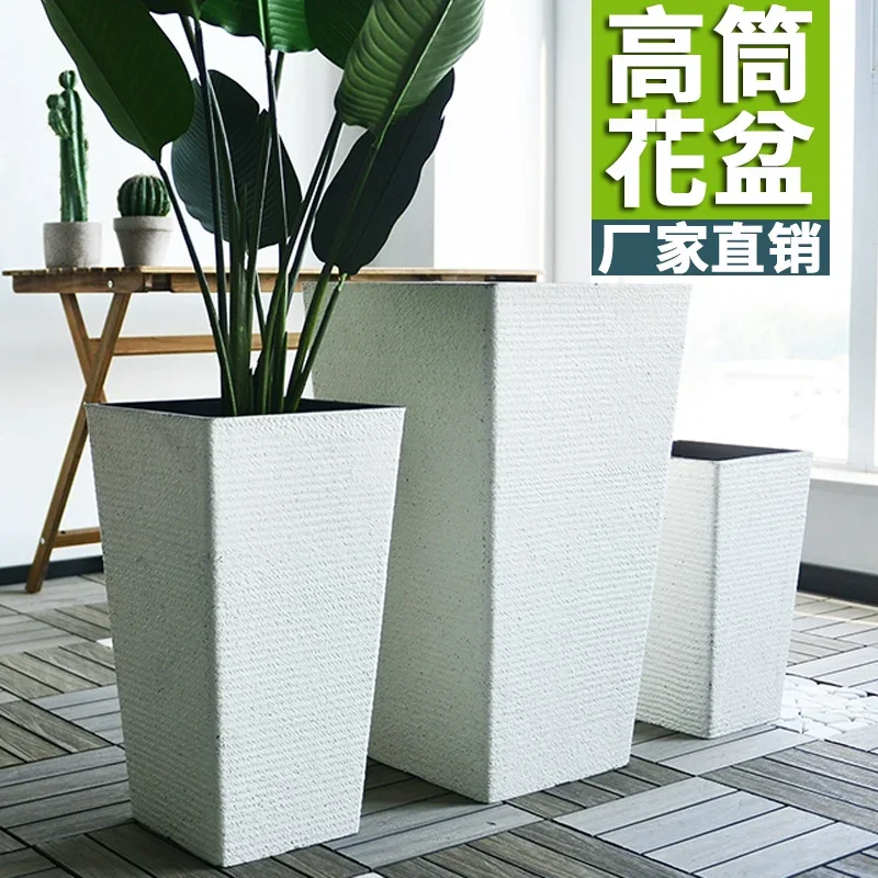 Indoor furniture living room simple thickened loose-tailed sunflower big fortune tree green plant resin imitation ce