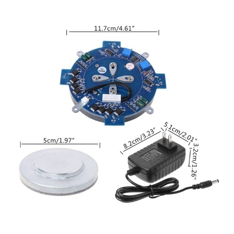 Picture 7: Float Board DIY Movement 500g with LED Light Levitation Coil Module Board with 4pcs Screw Holes